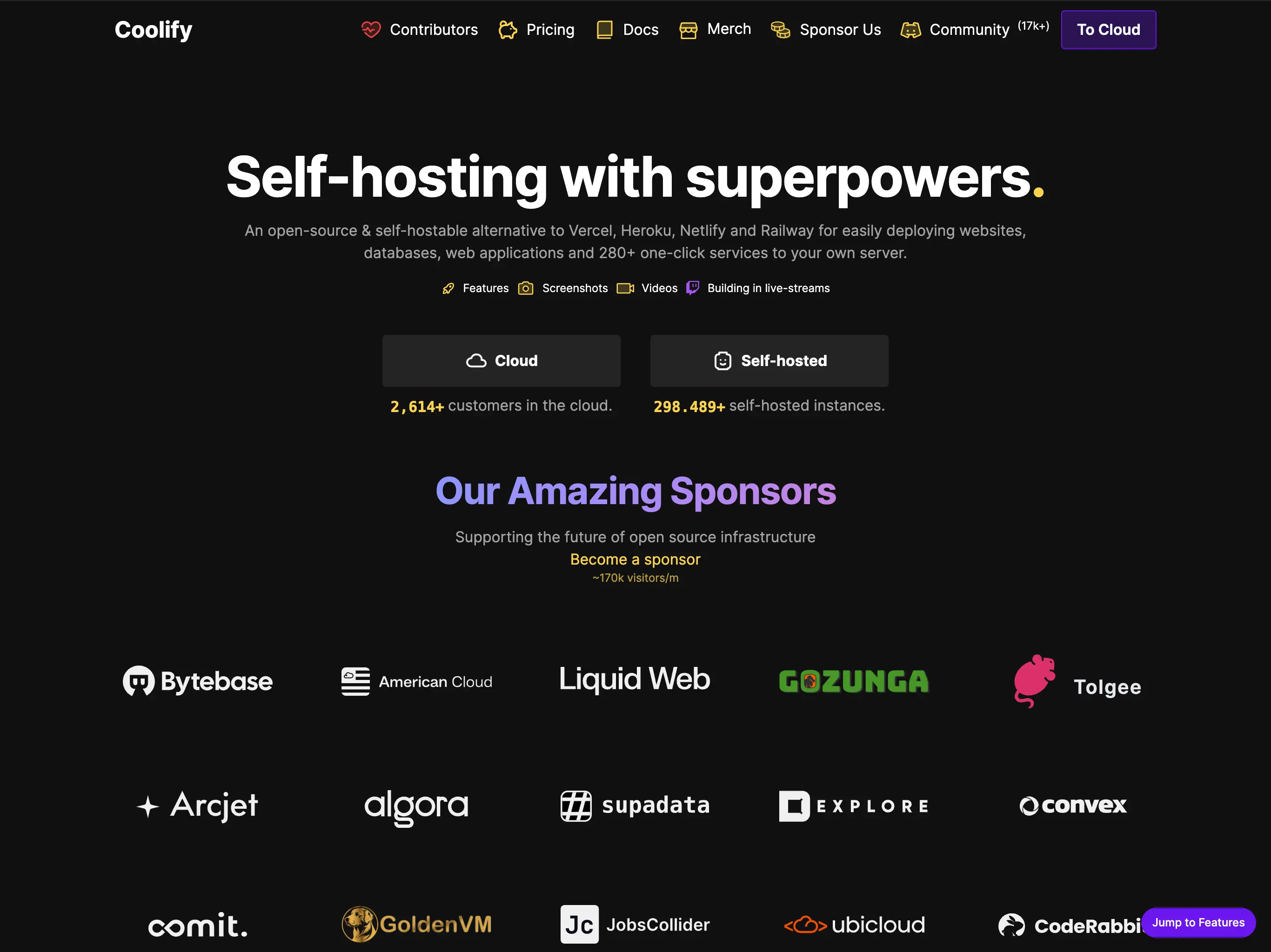 Coolify Homepage