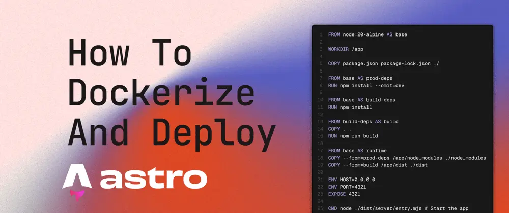 How to Dockerize and Deploy Astro