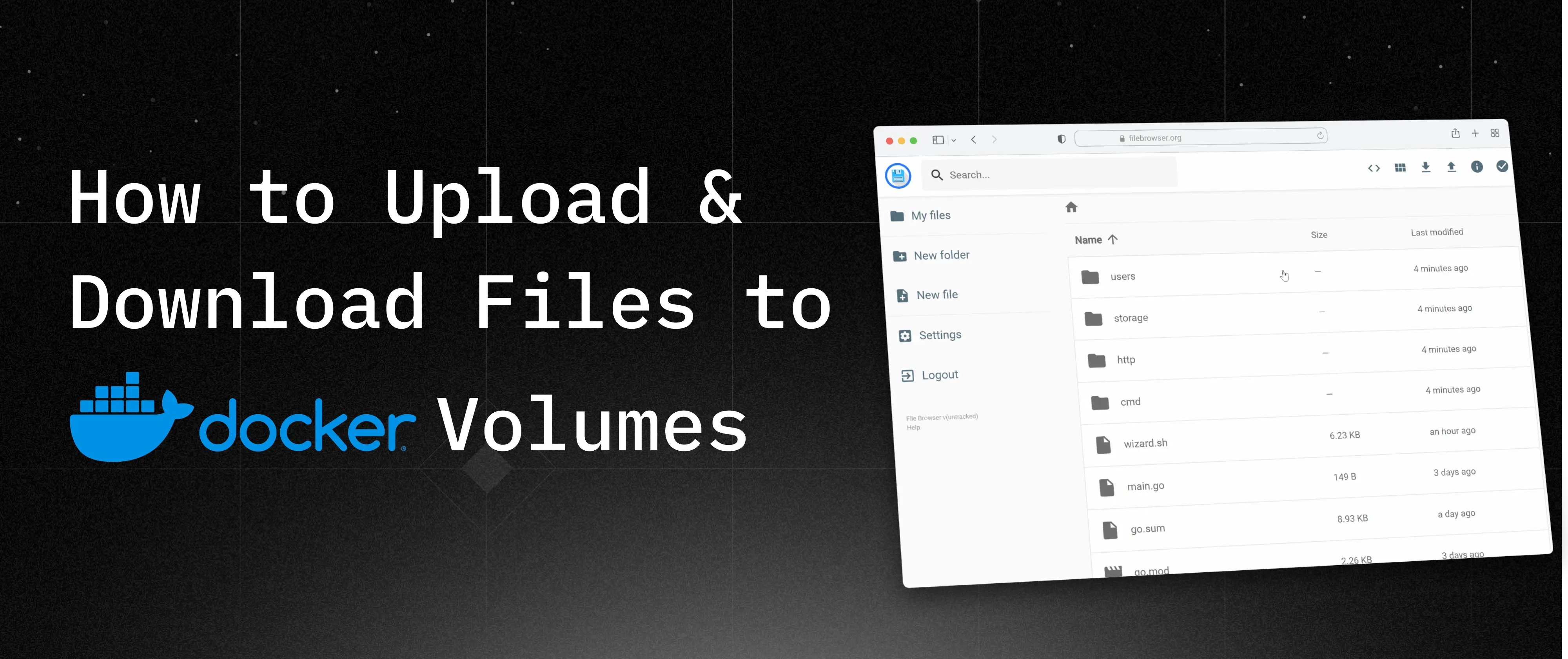 How to Upload and Download Files from Docker Volumes